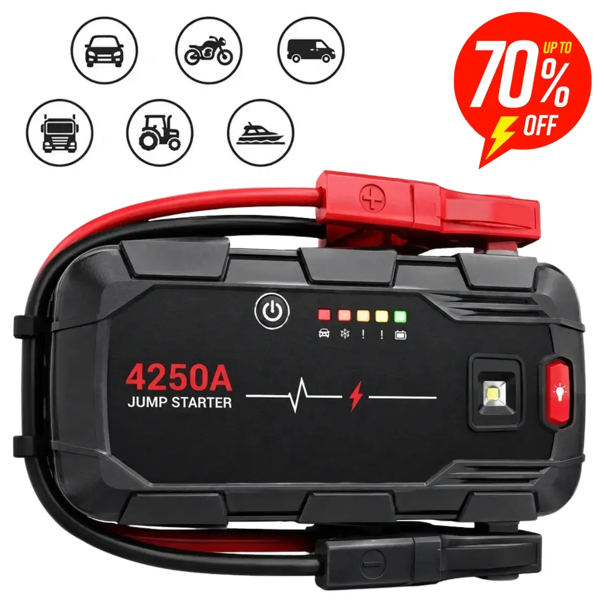 Robot auto portabil StartOnePro 4250A cu accesorii